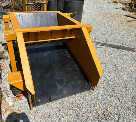 Detalhes da calha vibratória