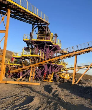 Transportador em campo